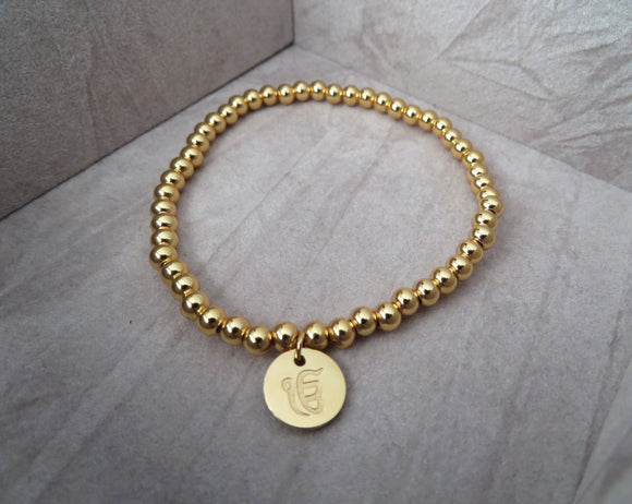 Ek Onkar Charm Bracelet - Gold