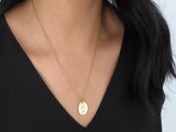 Faith over Fear Pendant Necklace - Gold